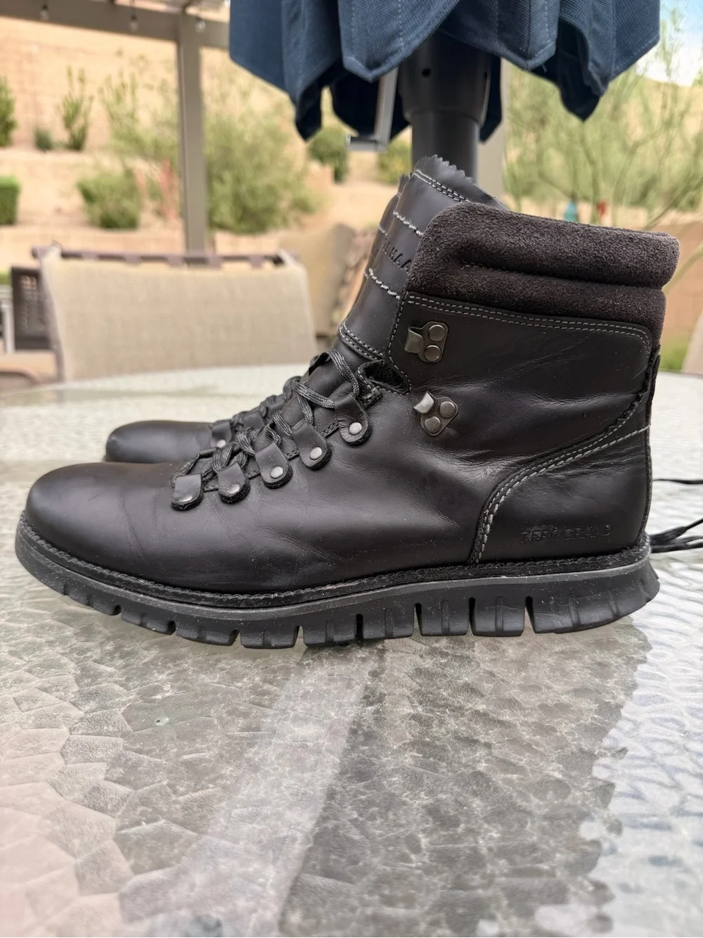 Cole Haan Zerogrand Men's Hiking Boots | Black Leather | 9.5